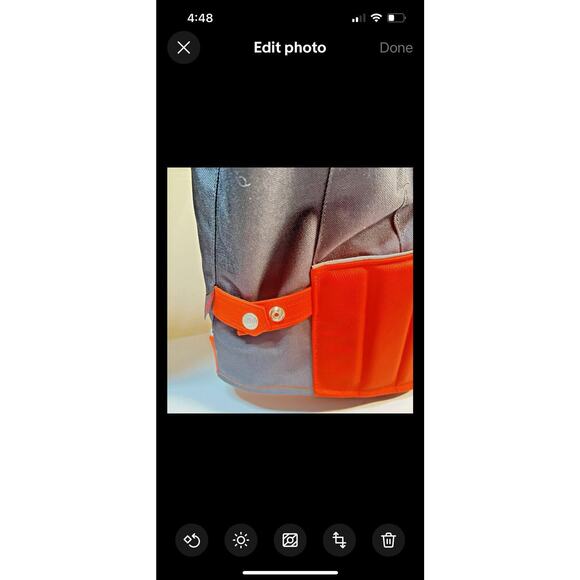 Hillside Men's Vented Leather & Cordura Jacket, Biker Jacket Sz 48, Orange Black - Picture 2 of 14